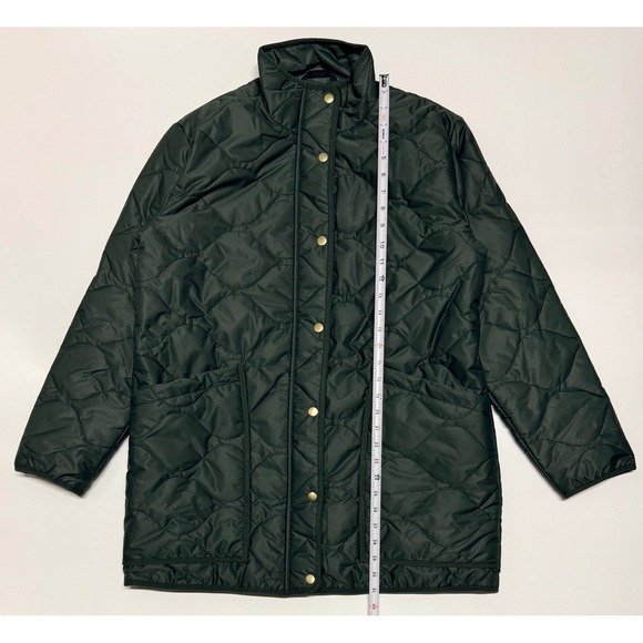 Quince Jackets & Blazers - Quince Womens Recycled Polyester Quilted Liner Jacket Forest Green Large L